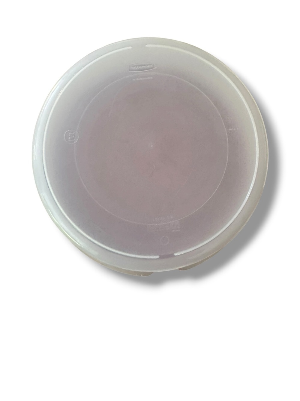 Rubbermaid 1.6 Gallon Round Food Storage Container Red Lid 401B 2 - Picture 4 of 7